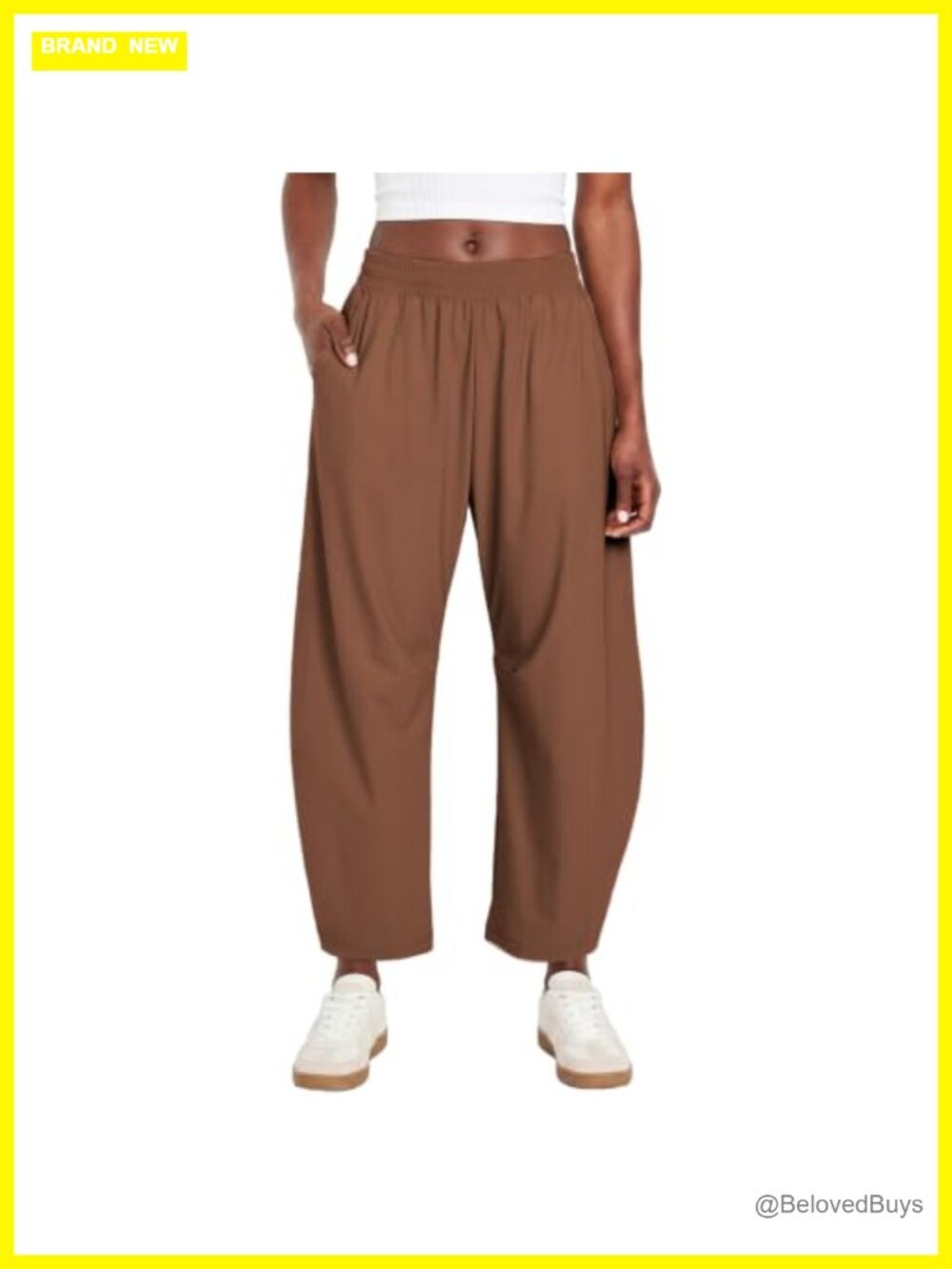 High Waisted Barrel Pants Lightweight Nylon Spandex Baggy Hiking